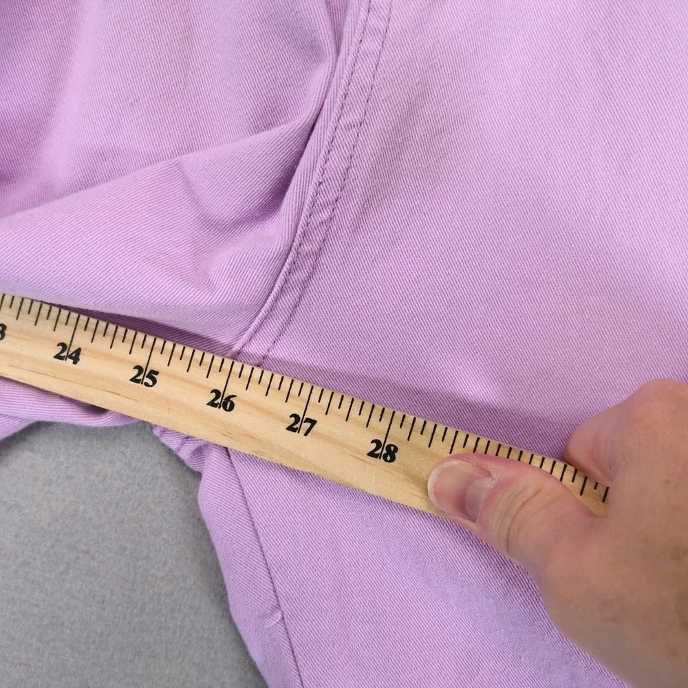 STNDRD Denim Purple Wide Leg Cropped Jeans Women's 14 High Rise Stretch‎ 31x26